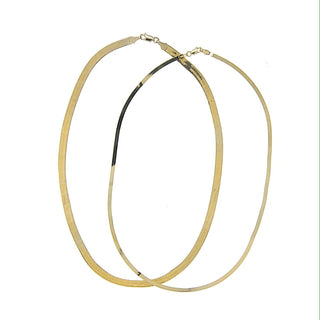 Herringbone Gold Necklace  Lindsey Leigh Jewelry.
