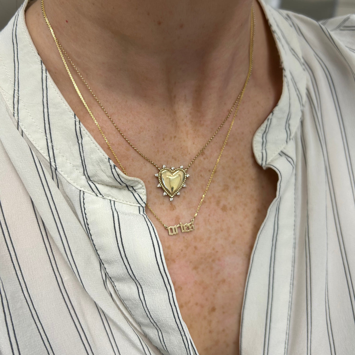 Zodiac Nameplate Necklace