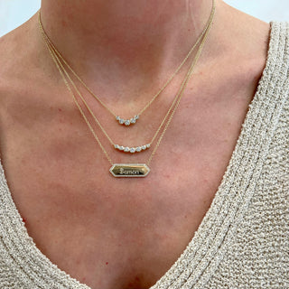 7 Diamond Bubble Necklace  Lindsey Leigh Jewelry.
