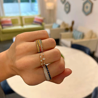 Sapphire Rainbow Ombré Ring  Lindsey Leigh Jewelry.
