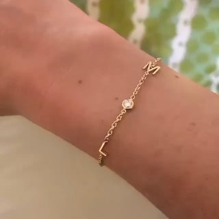 Initial Bracelet  Lindsey Leigh Jewelry.
