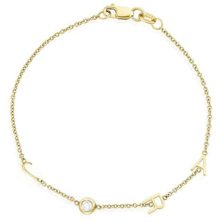 Initial Bracelet  Lindsey Leigh Jewelry.
