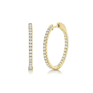 Inside Out Diamond Hoops  Lindsey Leigh Jewelry.
