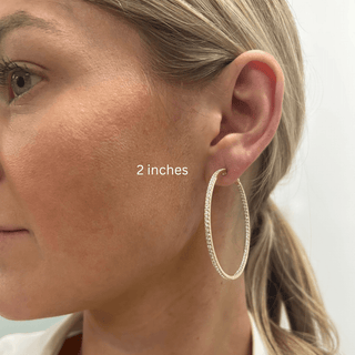 Inside Out Diamond Hoops  Lindsey Leigh Jewelry.
