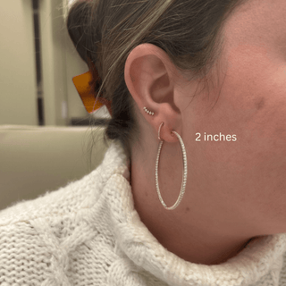 Inside Out Diamond Hoops  Lindsey Leigh Jewelry.

