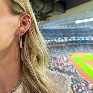 Inside Out Diamond Hoops  Lindsey Leigh Jewelry.
