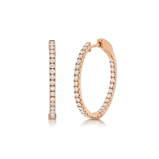 Inside Out Diamond Hoops  Lindsey Leigh Jewelry.
