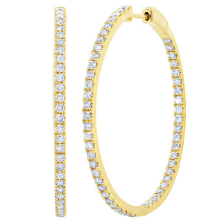 Inside Out Diamond Hoops  Lindsey Leigh Jewelry.
