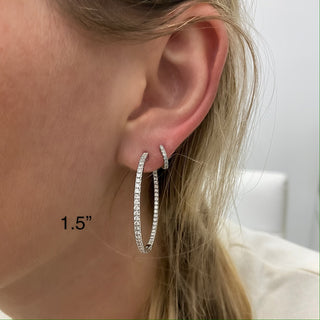Inside Out Diamond Hoops  Lindsey Leigh Jewelry.
