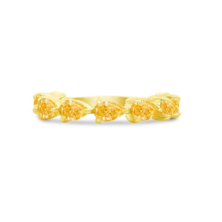 Large Citrine Chasing Pear Band  Lindsey Leigh Jewelry.
