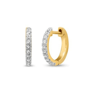 Large Classic Diamond Huggies  Lindsey Leigh Jewelry.
