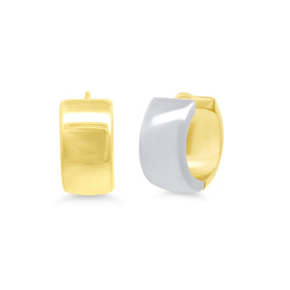Large Reversible Thick Gold Hoops  Lindsey Leigh Jewelry.
