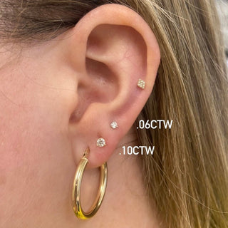 LLJ Mini Diamond Stud  Lindsey Leigh Jewelry.
