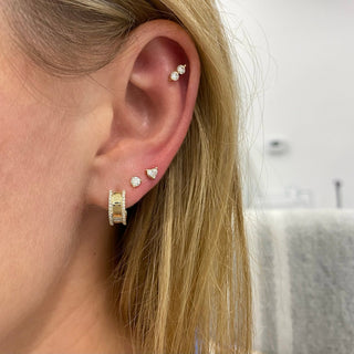 LLJ Mini Diamond Stud  Lindsey Leigh Jewelry.
