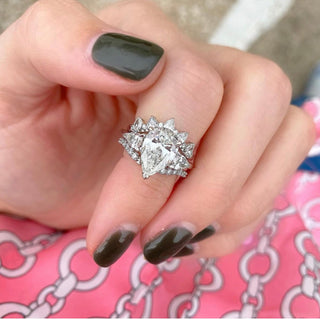 LLJ Signature Triple Pear Cut  Lindsey Leigh Jewelry.
