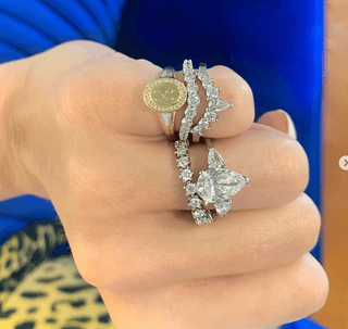 LLJ Signature Triple Pear Cut  Lindsey Leigh Jewelry.
