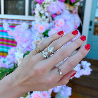 LLJ Signature Triple Pear Cut  Lindsey Leigh Jewelry.
