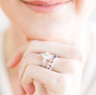 LLJ Signature Triple Pear Cut  Lindsey Leigh Jewelry.
