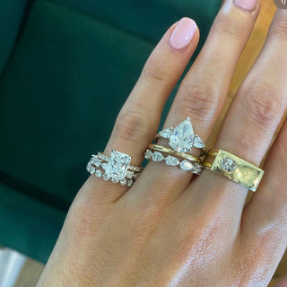 LLJ Signature Triple Pear Cut  Lindsey Leigh Jewelry.
