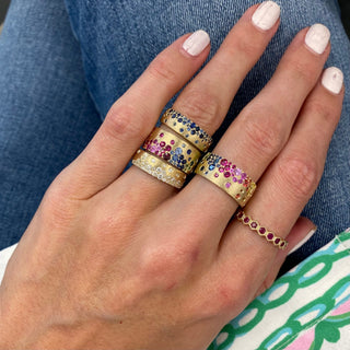 Mardi Gras Sapphire Ring  Lindsey Leigh Jewelry.
