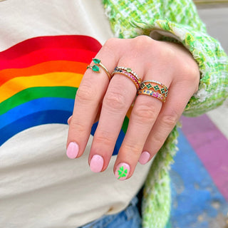 Mardi Gras Sapphire Ring  Lindsey Leigh Jewelry.
