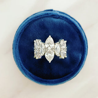 Alternating North South Marquise and Pear Cut  Lindsey Leigh Jewelry.
