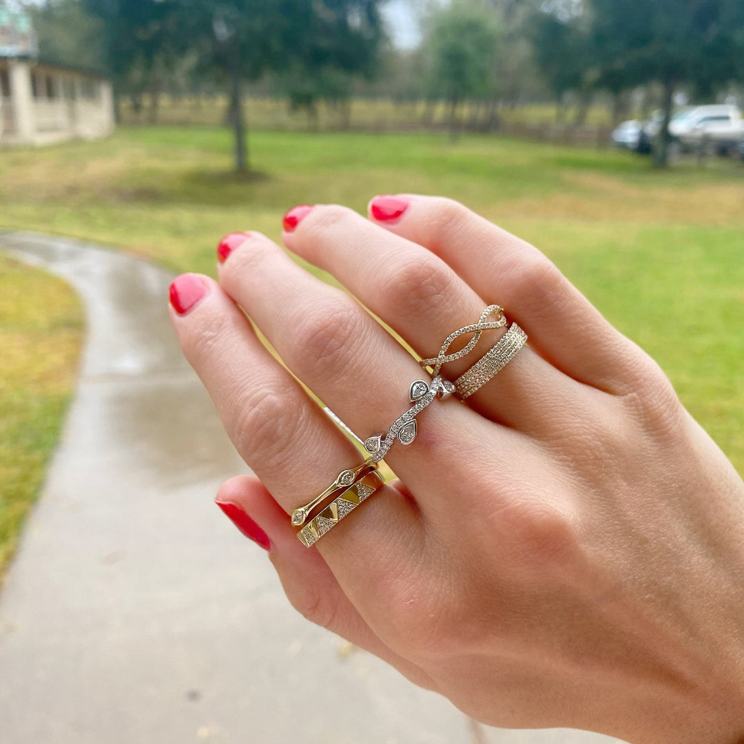 Marquise Diamond Gold Band – Lindsey Leigh Jewelry
