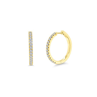 Medium Diamond Hoops  Lindsey Leigh Jewelry.
