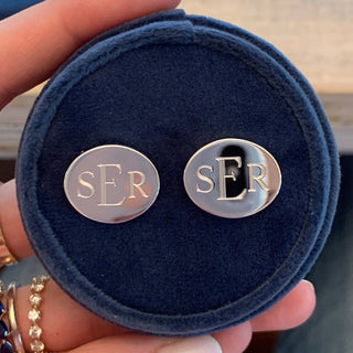Men's Oval Cuff Links  Lindsey Leigh Jewelry.
