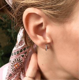 Mini Diamond Huggies  Lindsey Leigh Jewelry.
