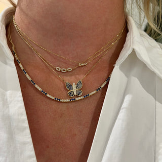Mini Diamond Love Necklace  Lindsey Leigh Jewelry.
