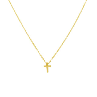Mini Gold Cross Necklace  Lindsey Leigh Jewelry.
