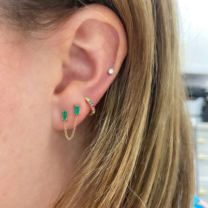 Mini Rainbow Huggies  Lindsey Leigh Jewelry.