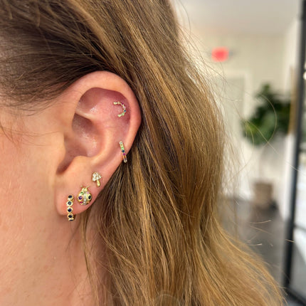 Mini Rainbow Huggies  Lindsey Leigh Jewelry.