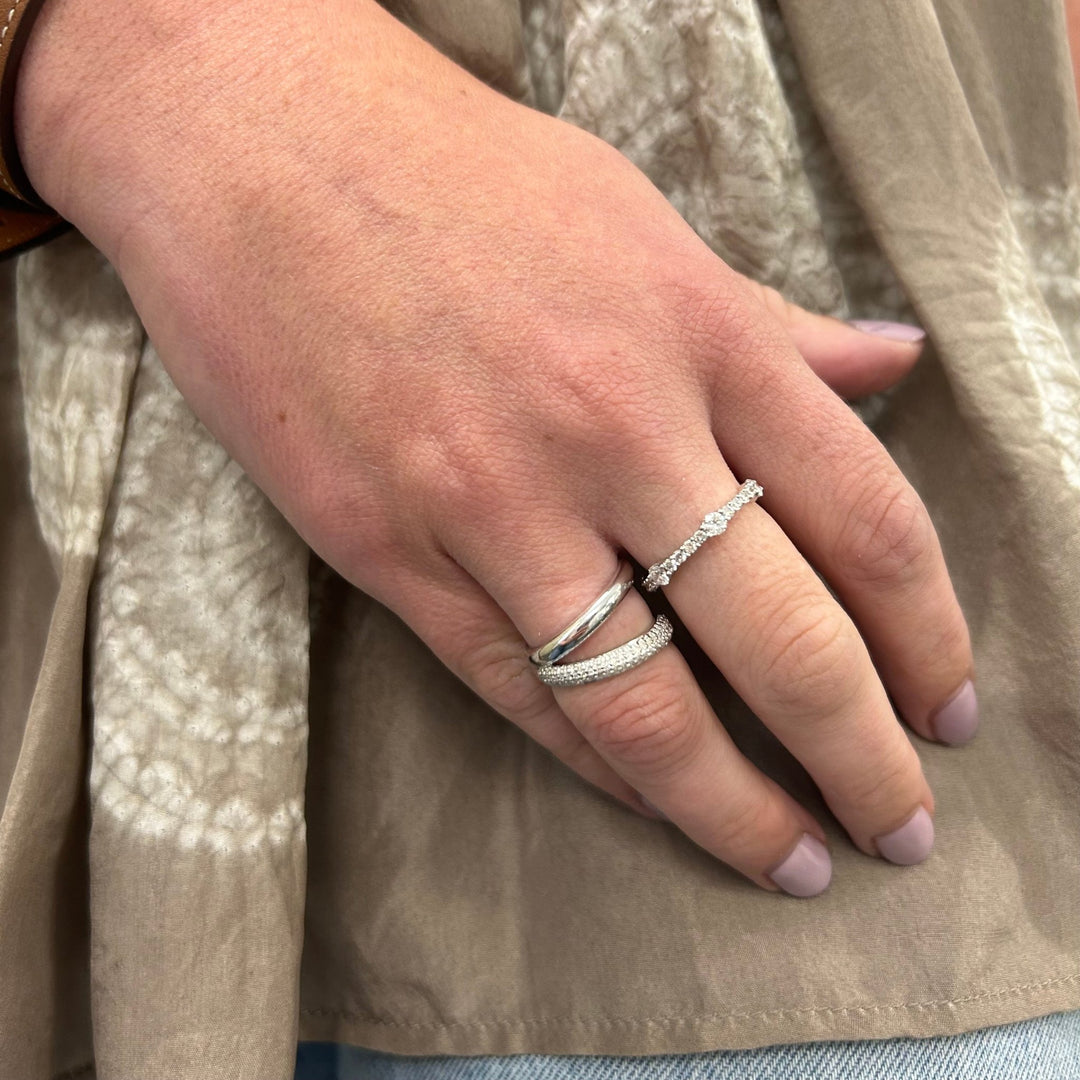 Mixed Round Band - Lindsey Leigh Jewelry