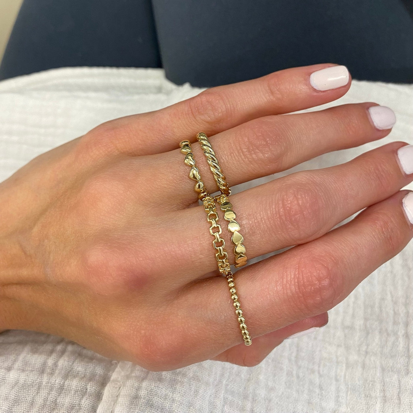 Multi Heart Band - Lindsey Leigh Jewelry