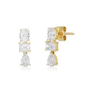 Multi Shape Dangle Earrings  Lindsey Leigh Jewelry.
