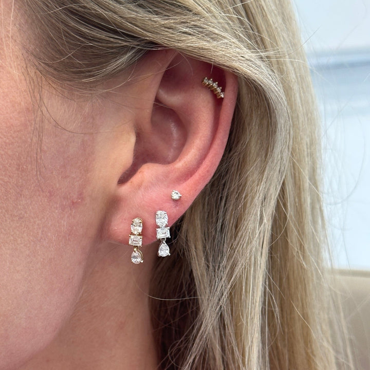 Multi Shape Dangle Earrings - Lindsey Leigh Jewelry
