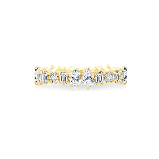 Multi Shape Eagle Prong Band  Lindsey Leigh Jewelry.
