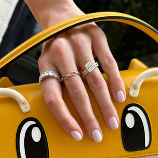 North South Mosaic Band  Lindsey Leigh Jewelry.
