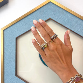North South Mosaic Band  Lindsey Leigh Jewelry.
