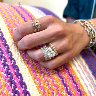 North South Mosaic Band  Lindsey Leigh Jewelry.
