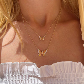 Ombre Butterfly Necklace  Lindsey Leigh Jewelry.
