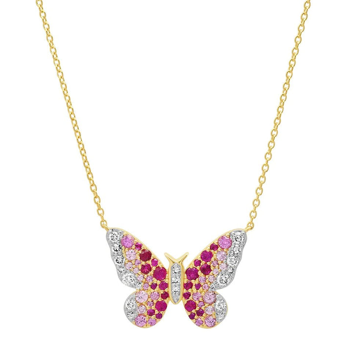 Ombre Butterfly Necklace - Lindsey Leigh Jewelry