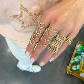 Open Heart Diamond Ring  Lindsey Leigh Jewelry.
