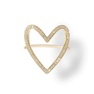 Open Heart Diamond Ring  Lindsey Leigh Jewelry.
