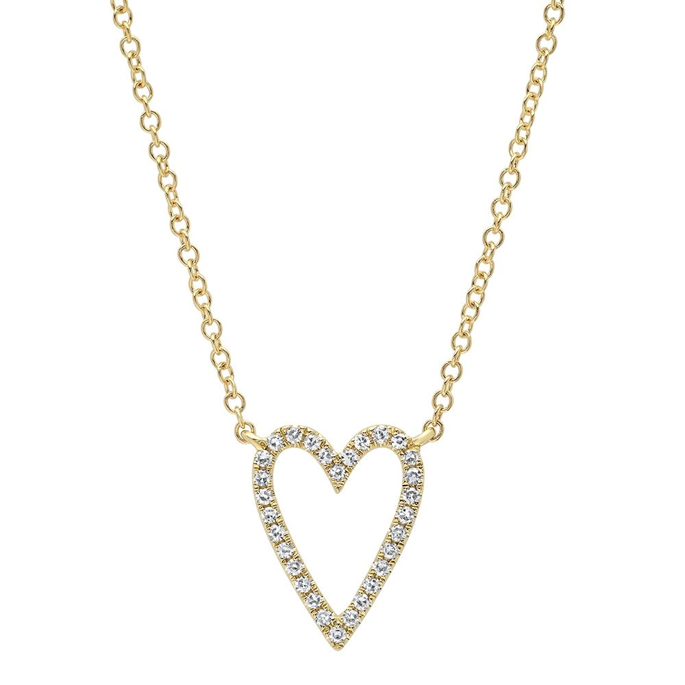 Open Heart Necklace - Lindsey Leigh Jewelry