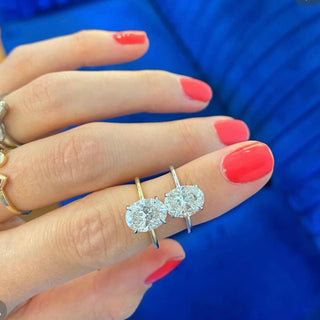 Oval Cut Solitaire  Lindsey Leigh Jewelry.
