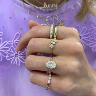 Oval Cut Solitaire  Lindsey Leigh Jewelry.
