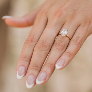 Oval Cut Solitaire  Lindsey Leigh Jewelry.
